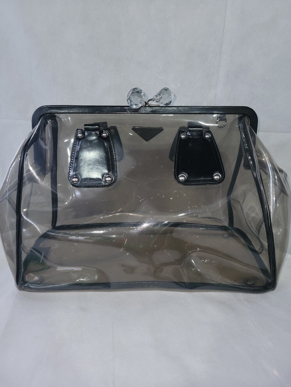 PRADA CLEAR Kisslock Runway Bag - Picture 4 of 10